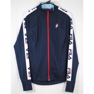 SOLD - Fila Track Jacket SpellOut Women M